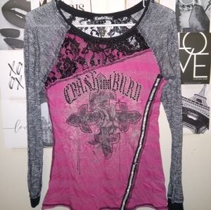 ♡♡Crash & Burn clothing long-sleeved shirt.